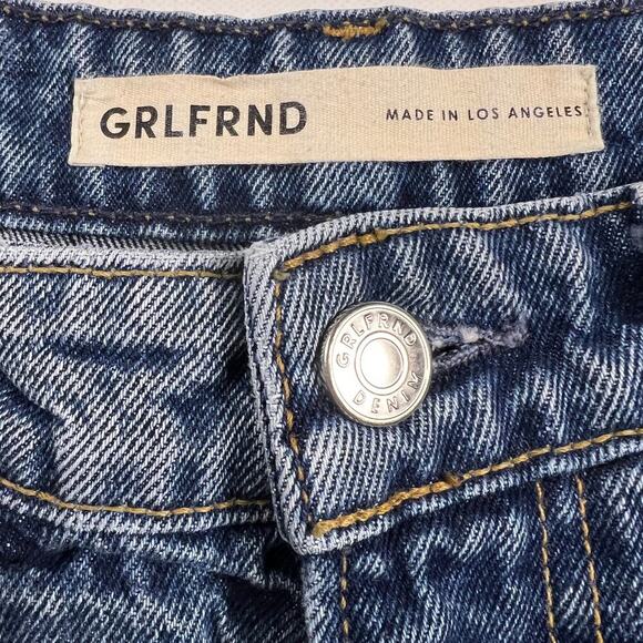 Revolve GRLFRND The Kate Low Rise Slim Crop Jeans Y2K Hidden Hills Wash Size 24 - Picture 6 of 14